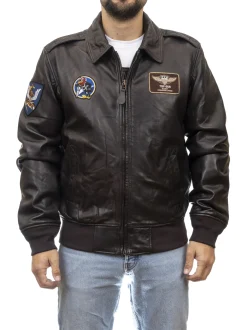 TOP GUN Giubbini in pelle-Uomo Giubbini In Pelle